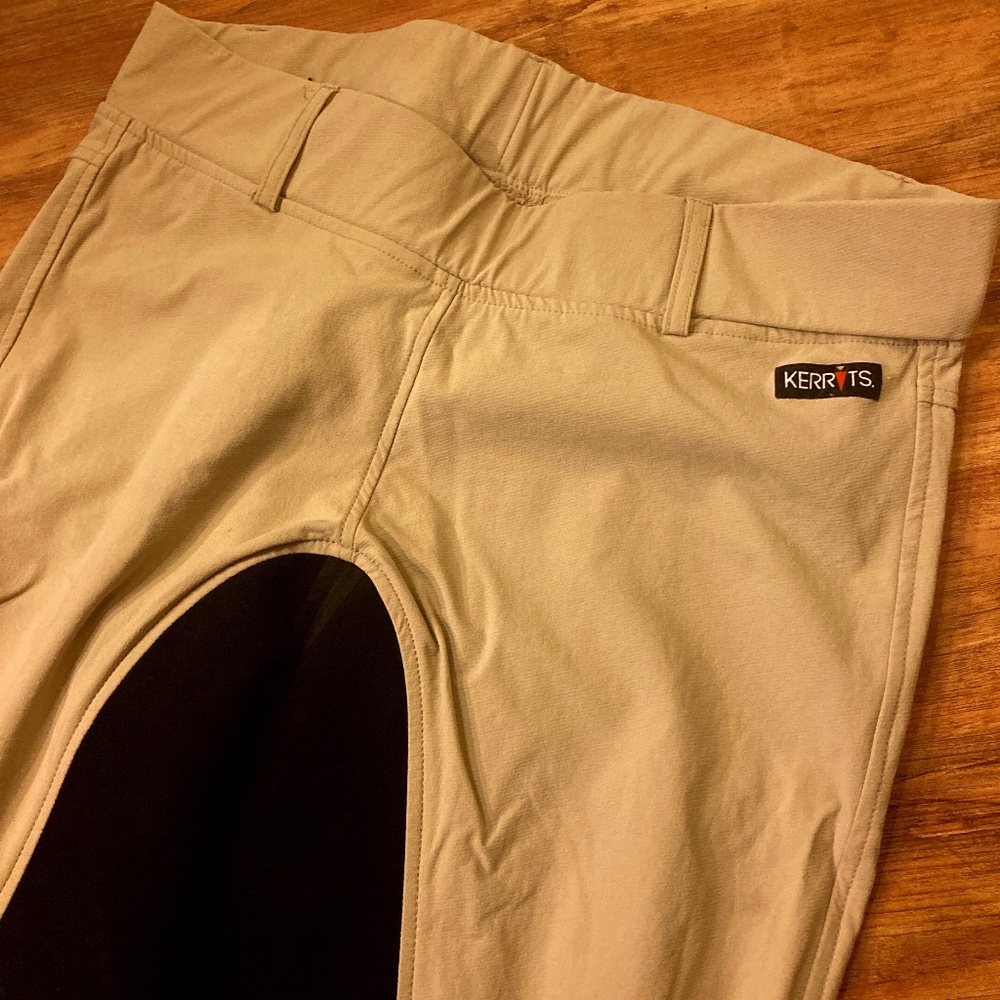 Kerrits Grip Tek Tan Riding Breech Full Seat Large